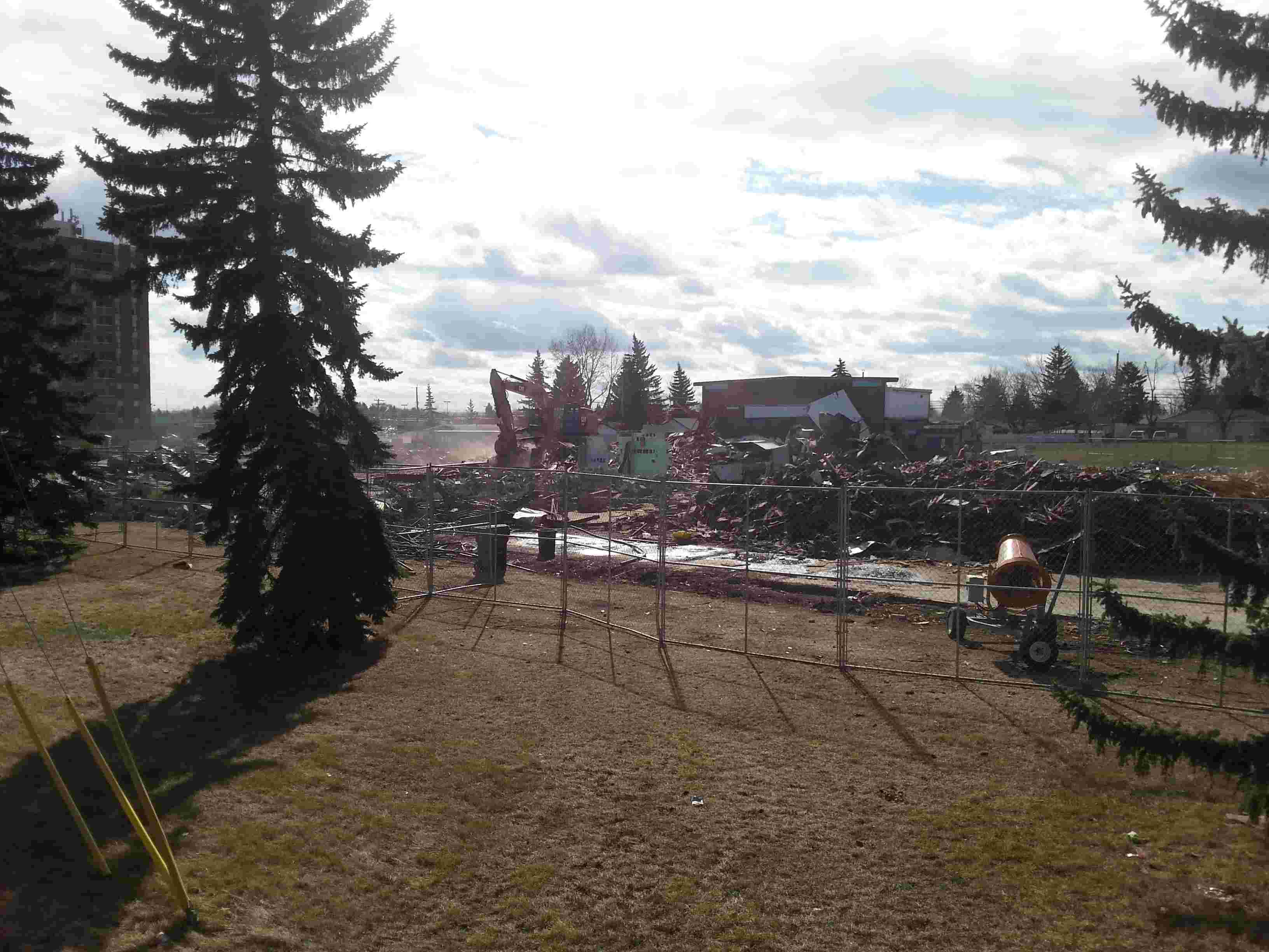 Abandoned, Asbestos Ridden Calgary Elementary School Torn Down